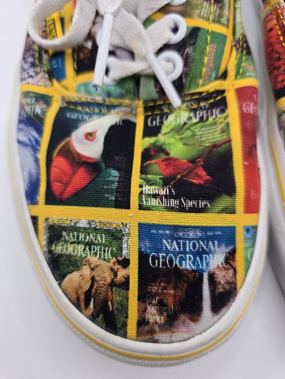 Vans + National Geographic Colab Lace Up Sneakers. Ladies 9. Mens 7.5 - Picture 3 of 12